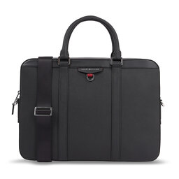 Tommy Hilfiger Brašna na notebook Tommy Hilfiger Th Structured Leather Comp Bag AM0AM11562 Black BDS