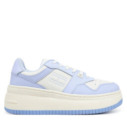 Tommy Jeans Sneakersy Tommy Jeans Tjw Retro Basket Flatform Ess EN0EN02506 Světle modrá