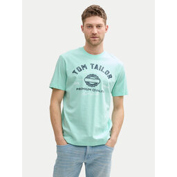 Tom Tailor Tom Tailor Marškinėliai 1037735 Žalia Regular Fit