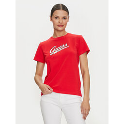 Guess Jeans Guess Jeans Majica W4YI13 J1314 Rdeča Regular Fit