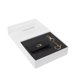 Calvin Klein Poklon set Calvin Klein Re-Lock Trifold Xxs + Key Fob K60K610016 BAX