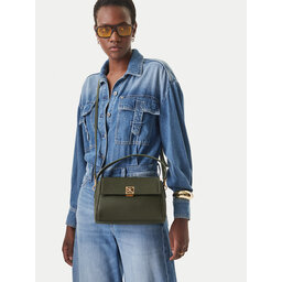 Calvin Klein Handtasche Calvin Klein Emblem Hw Pebble Shoulder Bag 25 LV04F3425G Grün