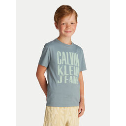 Calvin Klein Jeans Calvin Klein Jeans Camiseta Slogan Graphic IB0IB02459 Azul Regular Fit