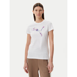 Puma Puma Camiseta Floral Cat 685081 Blanco Regular Fit