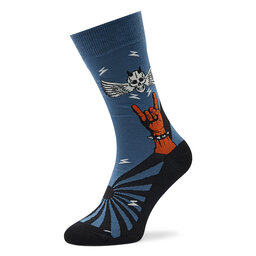 

Високі шкарпетки unisex Stereo Socks Flying Skull Голубий