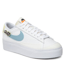 Nike Chaussures Nike Blazer Low Platform Se DJ6376 100 White/Boarder Blue/Pink Oxford