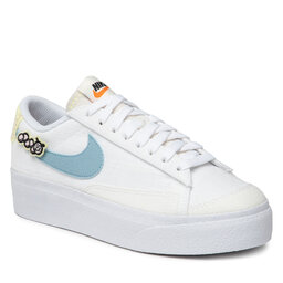 Nike Обувки Nike Blazer Low Platform Se DJ6376 100 White/Boarder Blue/Pink Oxford