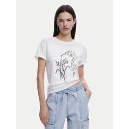 Desigual Desigual Póló Paraguay 25SWTKAB Fehér Regular Fit