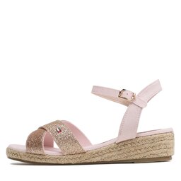 

Еспадрильї Tommy Hilfiger Rope Wedge Sandal T3A7-32775-1596 S Powder Pink 363, Рожевий