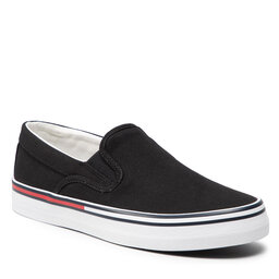 Tommy Jeans Teniși Tommy Jeans Essential Slipon Wmn EN0EN01822 Black BDS