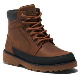 Timberland Schnürstiefeletten Timberland Courma Kid Boot W/ Rand TB0A5XJ9F131 Rust Full Grain
