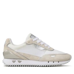 

Снікерcи EA7 Emporio Armani X7X008 XK327 M696 White/Silver, Бежевий