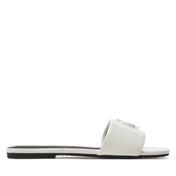Calvin Klein Jeans Šľapky Calvin Klein Jeans Flat Sandal Slide Mg Met YW0YW01348 Biela