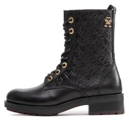 

Ботильйони Tommy Hilfiger Th Monogram Biker Boot FW0FW06817 Black BDS, Чорний
