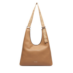 Calvin Klein Handtasche Calvin Klein Webbing Adj Strap Large Shoulder LV04F3643G Beige