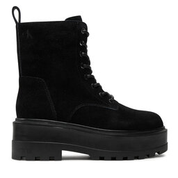 Calvin Klein Jeans Schnürstiefeletten Calvin Klein Jeans Flatform Zip Laceup Mg S YW0YW01554 Schwarz