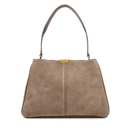 Tommy Hilfiger Handtasche Tommy Hilfiger Casual Leather Shoulder Bag Sued AW0AW18201 Beige