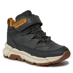Geox Čižmy Geox J Flexyper Plus Boy J36LCG 0MEFU C9241 M Black/Dk Yellow