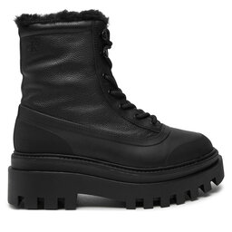 Calvin Klein Jeans Schnürstiefeletten Calvin Klein Jeans Flatform Lace Up Boot Padded YW0YW01557 Schwarz