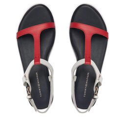 

Босоніжки Tommy Hilfiger Th Flat Sandal FW0FW07930 Red White Blue 0G0, Кольоровий
