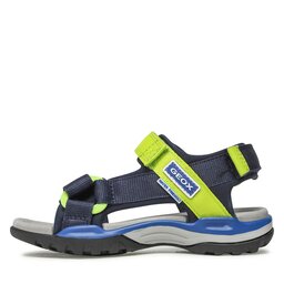 Geox Сандали Geox J Borealis Boy J150RA01511C0479 S Navy/Lime