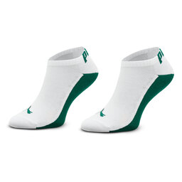 Puma 2 pares de calcetines cortos para hombre Puma Men Back Logo Sneaker 2P 938011 Green / White 04