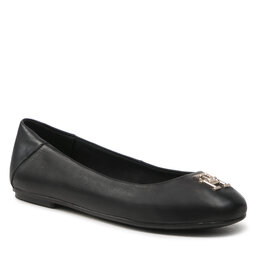 Tommy Hilfiger Балеринки Tommy Hilfiger Round Ballerina FW0FW06931 Black BDS