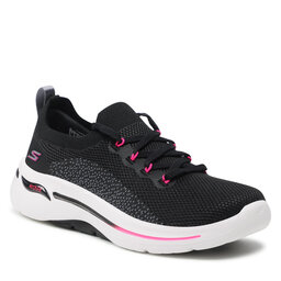 Skechers Sneakersy Skechers Go Walk Arch Fit 124863/BKHP Black/Hot Pink