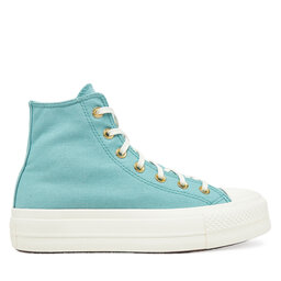 Converse Scarpe da ginnastica Converse Chuck Taylor All Star Lift Platform Gold A11495C Turchese