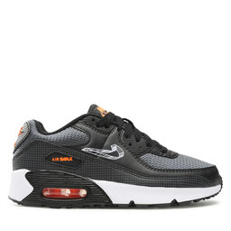 

Взуття Nike Air Max 90 Mesh Gs DR0172 001 Black/White/Total Orange, Чорний