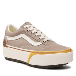 Vans Sneakersy Vans Old Skool Stac VN0A4U15BD31 Canvas Cobblestone