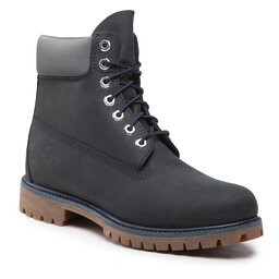 Timberland Schnürstiefeletten Timberland 6" Premium Boot TB0A2DSJ019 Navy Full Grain