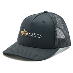 Alpha Industries Gorra con visera Alpha Industries Label 106901FP Black 03