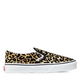 

Кросівки Vans Classic Slip-On VN0A4UH8ABS1 (Flocked Leopard) Black/T, Золотий