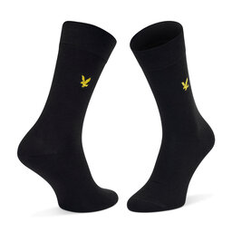 Lyle & Scott 3 pár hosszú szárú férfi zokni Lyle & Scott Angus LSSK500 Black 5003