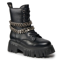 Buffalo Stivaletti Buffalo Lion Lace Up T-Chain 1622367 Black