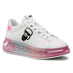 KARL LAGERFELD Sneakers KARL LAGERFELD KL62689 White Lthr W/Iridescent