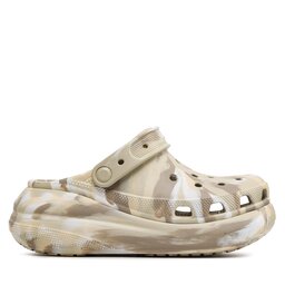 

Шльопанці Crocs Classic Crush Marbled Clog 208265 Bone/Multi, Бежевий