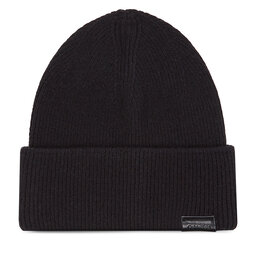 Calvin Klein Шапка Calvin Klein Leather Patch Docker Beanie K50K510978 Ck Black BAX