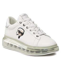 KARL LAGERFELD Sneakersy KARL LAGERFELD KL62630N White Lthr w/Silver 01S