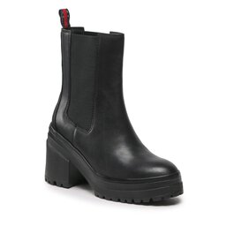 Tommy Jeans Stövletter Tommy Jeans Color Outsole Boot EN0EN02160 Black 0GJ