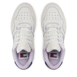 

Снікерcи Tommy Hilfiger Tjw Retro Basket Flatform Ess EN0EN02506 Lavender Flower W06, Білий