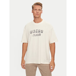 Guess Guess Camiseta M4BI78 K8FQ4 Écru Oversize