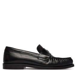 Calvin Klein Slipper Calvin Klein Round Loafer Lth HW0HW03031 Schwarz
