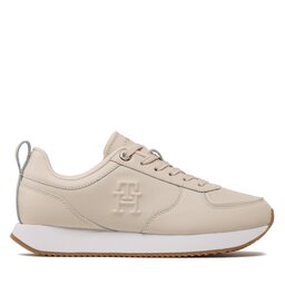 

Снікерcи Tommy Hilfiger Casual Leather Runner FW0FW07285 Sugarcane AA8, Бежевий