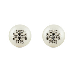 Tory Burch Orecchini Tory Burch Kira Pearl Stud 163698 Bianco