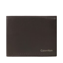 Calvin Klein Голям мъжки портфейл Calvin Klein Duo Stitch Trifold 10Cc W/Coin L K50K510325 GE7