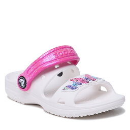 Crocs Чехли Crocs Classic Embellished Sandal T 207803 White