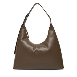 Calvin Klein Borsetta Calvin Klein Hardware Strap Hobo Shoulder Bag K60K613031 Marrone