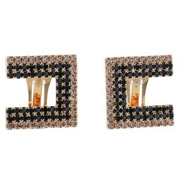 Elisabetta Franchi Náušnice Elisabetta Franchi OR-37M-37E2-V180 Nero/Oro 053